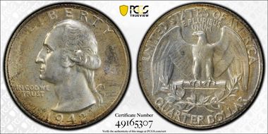 1942 25C PR67