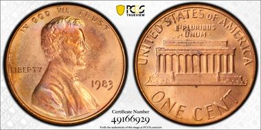 1983 1C DDO, FS-102 MS65RD