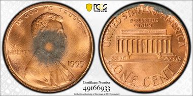 1995 1C Doubled Die Obverse MS66RD