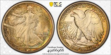 1916-S 50C MS64+