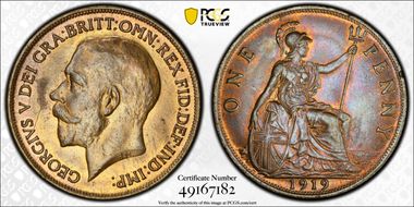 1919 1D S-4051 MS64RB