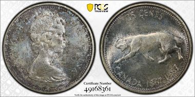 1967 25C 0.800 Ag MS65