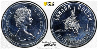 1975 S$1 Calgary Ag SP67