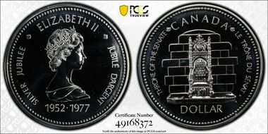 1977 S$1 Jubilee Ag SP67