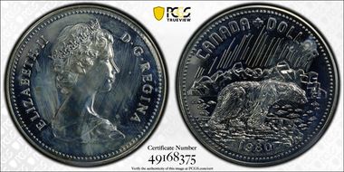 1980 S$1 Arctic Territories Ag SP63