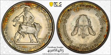 1938 50C New Rochelle MS67+