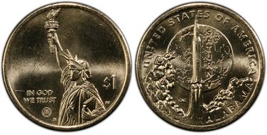 2024-P $1 American Innovation AL Saturn V Pos.  A MS65