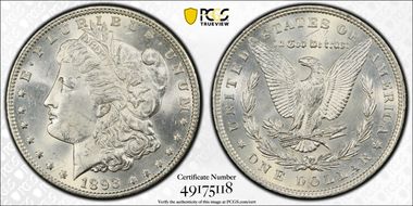 1893 $1 MS62