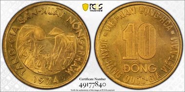 1974 10 Dong F.A.O. MS65