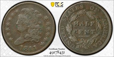 1811 1/2C VF30BN