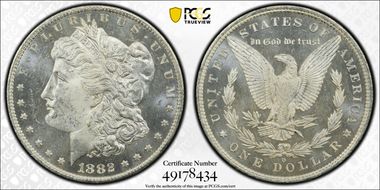 1882-O $1 MS63PL