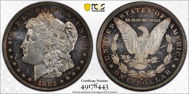 1882-O $1 MS62PL