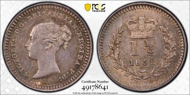 1838 1 1/2D S-3915 MS64