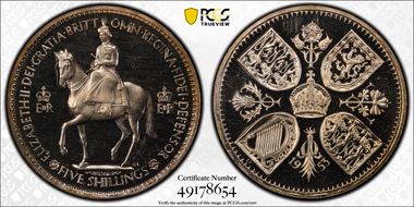 1953 Crown S-4136 Coronation PR65CAM