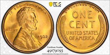 1932 1C MS67RD