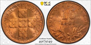 1951 10 Avos MS64RB