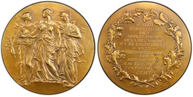 1923 Medal Ghent Mechanical Expo Matte Bronze SP62