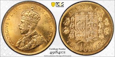1914 $10 MS63