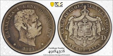 1883 $1 Hawaii F15