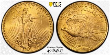 1911-D/D $20 RPM, FS-501 MS66