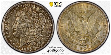 1899-O $1 VAM 6, Micro O AU58