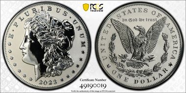 2023-S $1 Morgan Dollar Rev PR Two-Coin Reverse Proof Set PR70