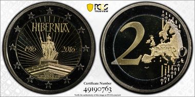 2016 € 2 Easter Rising Centenary PR69DCAM