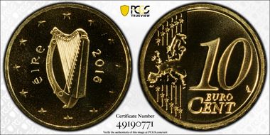 2016 €0.10 PR69CAM