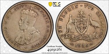 1936(m) Florin KM-27  Ag VF30