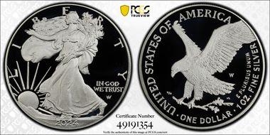 2024-W  $1 Silver Eagle PR70DCAM