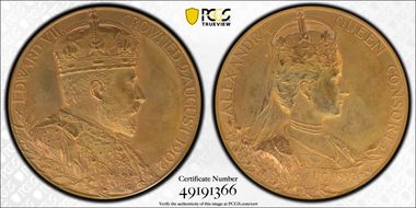 1902 Medal Eimer-1871a, BHM-3737 56mm Coronation AE SP62