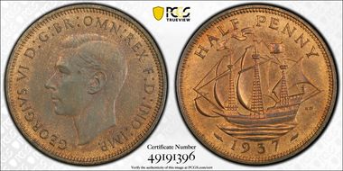 1937 1/2D S-4115 PR64RB