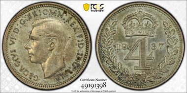 1937 4D S-4087 PR63