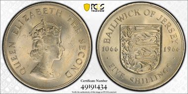 1966 5 Shil Norman Conquest MS64