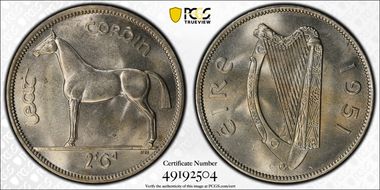 1951 1/2 Cr MS63