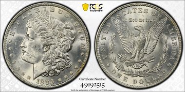1893 $1 MS63