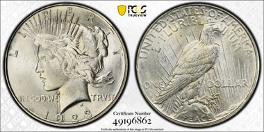 1923-D $1 MS64