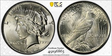 1927 $1 MS63