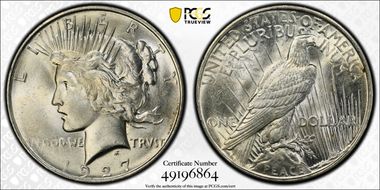 1927-D $1 MS62