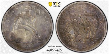 1872 $1 N1