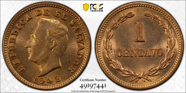 1942 1C MS65RD