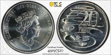 2023 20C QEII Memorial 1952-2022 MS67