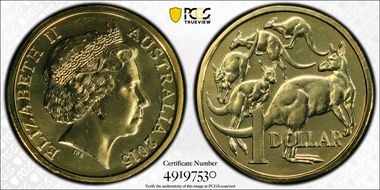 2015 $1 MS68