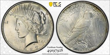 1927-D $1 MS63