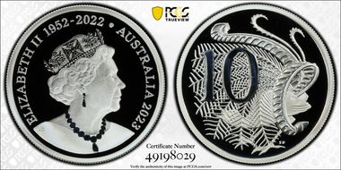 2023 10C Queen Elizabeth II Memorial Silver PR70DCAM