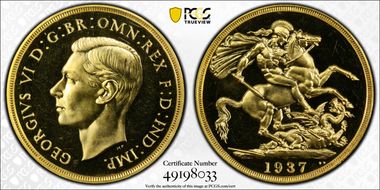 1937 £2 S-4075 PR64CAM