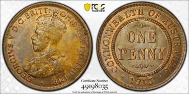 1915 (L) 1D MS63BN