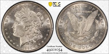 1890-CC $1 MS65+