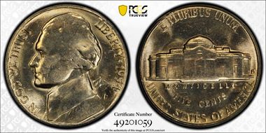 1954-S 5C DDR FS-801 MS65