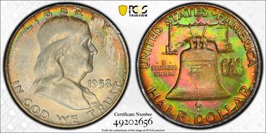 1958-D 50C MS66+ FBL